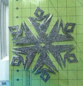 Snowflake iron on