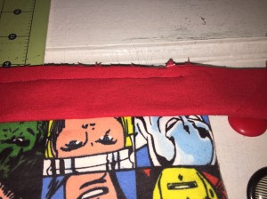 Captain America Quilt Binding1