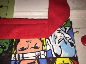 Captain America Quilt Binding2