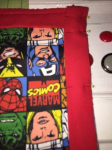 Captain America Quilt Binding4