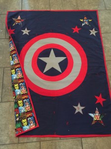 Captain America Quilt DONE with back