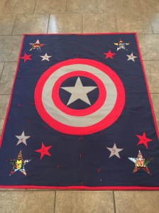 Captain America Quilt Done2