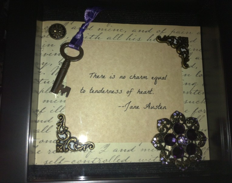 DIY Jane Austen Quote Shadow&nbsp;Box