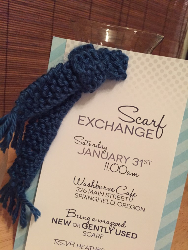 DIY Knitted Mini-Scarf&nbsp;Invitations