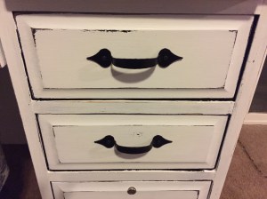 Rolltop Desk front desk drawer details