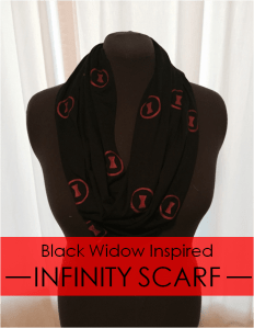 Black Widow Infinity Scarf DIY
