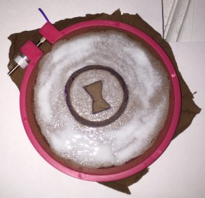 Black Widow Scarf Screen Print logo