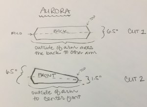 Aurora Disneybounding Pattern Sketch